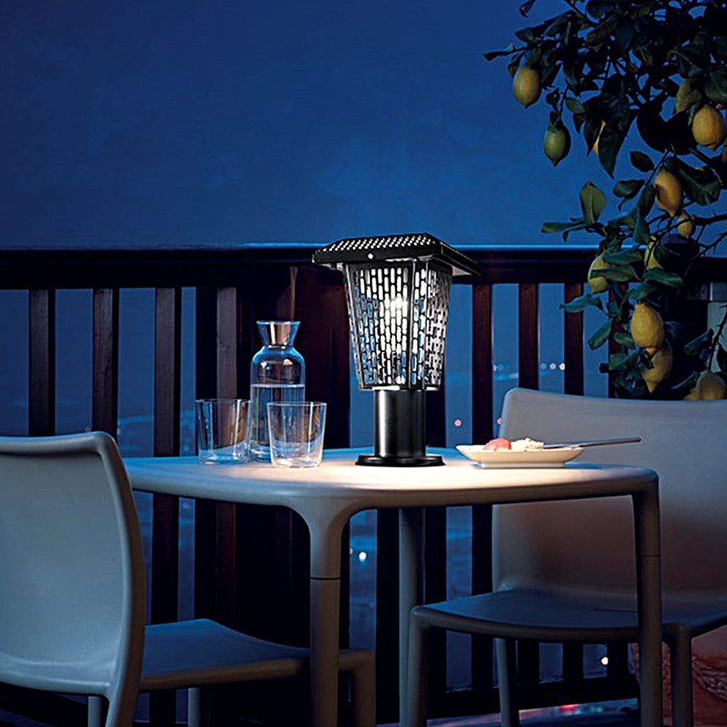360° Multifunctional Solar Mosquito Killer Lamp with Waterproof, Dual Lighting Modes - Lamp Outdoor