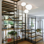 Elun Sleek Minimalist Floating Egg-shaped Glass Pendant Light - Lamp Outdoor