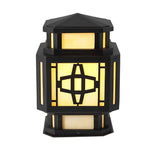 Creative LED Waterproof Black Retro Outdoor Deck Post Lights Pillar Light - Lamp Outdoor