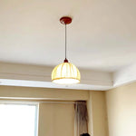 Haloa Vintage Pendant Light Beige, Fabric - Lamp Outdoor