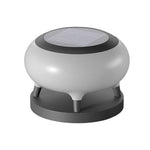 Round Drum Waterproof IP65 LED Black Modern Solar Fence Post Lights - Lamp Outdoor