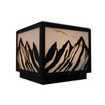 Outdoor Waterproof LED Mountain Scenery Black Solar Fence Post Lights - Lamp Outdoor