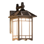 Retro Waterproof LED Vintage Solar Wall Lamp with Remote Wall Sconce Lighting - Lamp Outdoor