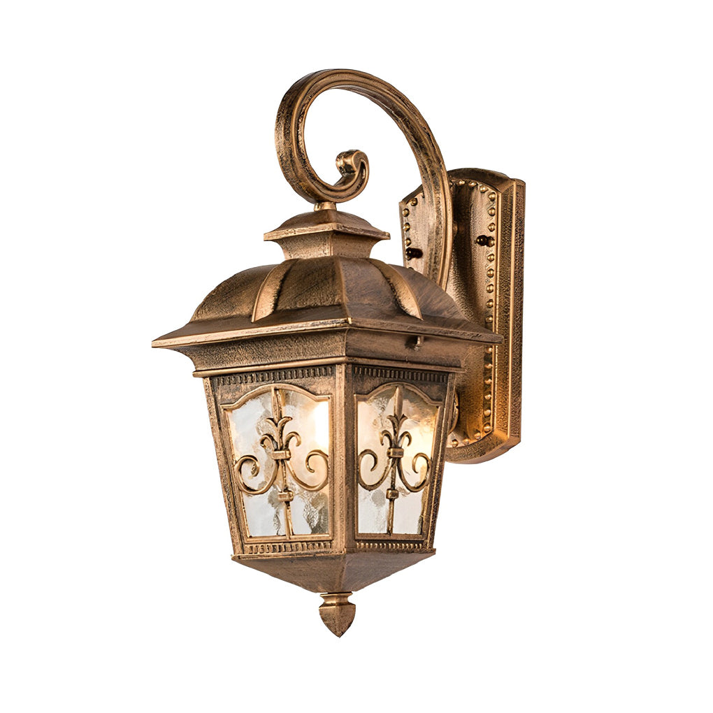 Waterproof Retro Elegant LED Glass European Style Outdoor Wall Lights - Lamp Outdoor