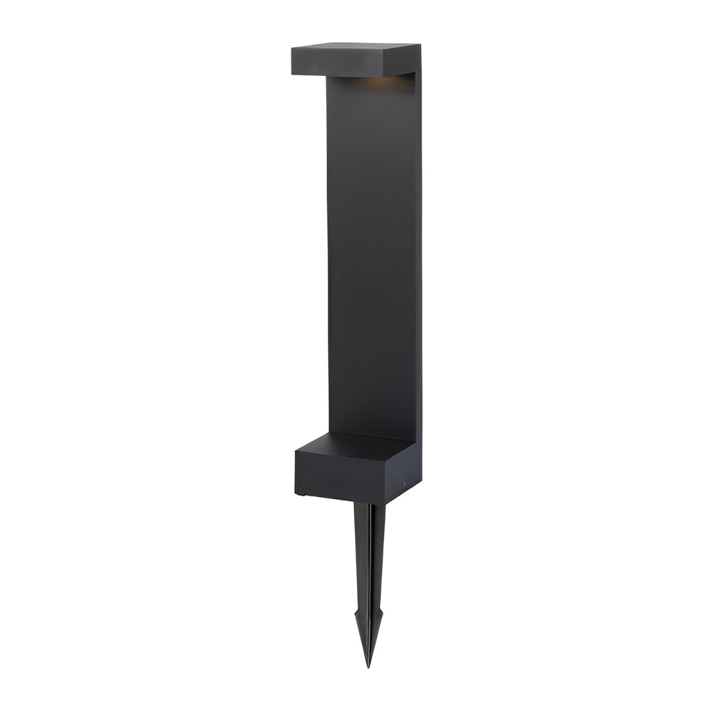 Aluminum LED I-Shaped Pathway Lights - Modern, Waterproof Black Finish - Lamp Outdoor