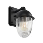 Waterproof Glass Ball Matte Black Modern Outdoor Wall Lamp Exterior Lights - Lamp Outdoor