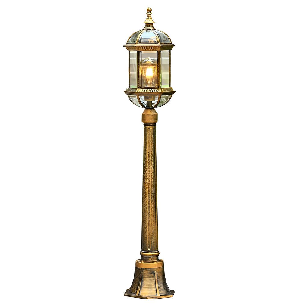 Vintage Golden LED Outdoor Pathway Light Luxury European-style Lawn Lamp - Lamp Outdoor