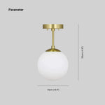 Lore Semi-Flush Mount Ceiling Light Glass - Lamp Outdoor