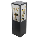 Vintage Square Solar LED Path Light Artistic Floral Landscape Bollard Lights - Lamp Outdoor