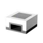 Minimalist Square Waterproof LED Black Modern Solar Post Caps Lights - Lamp Outdoor