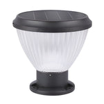 Round LED Fast Charging Black Modern Solar Post Caps Lights Pillar Light - Lamp Outdoor