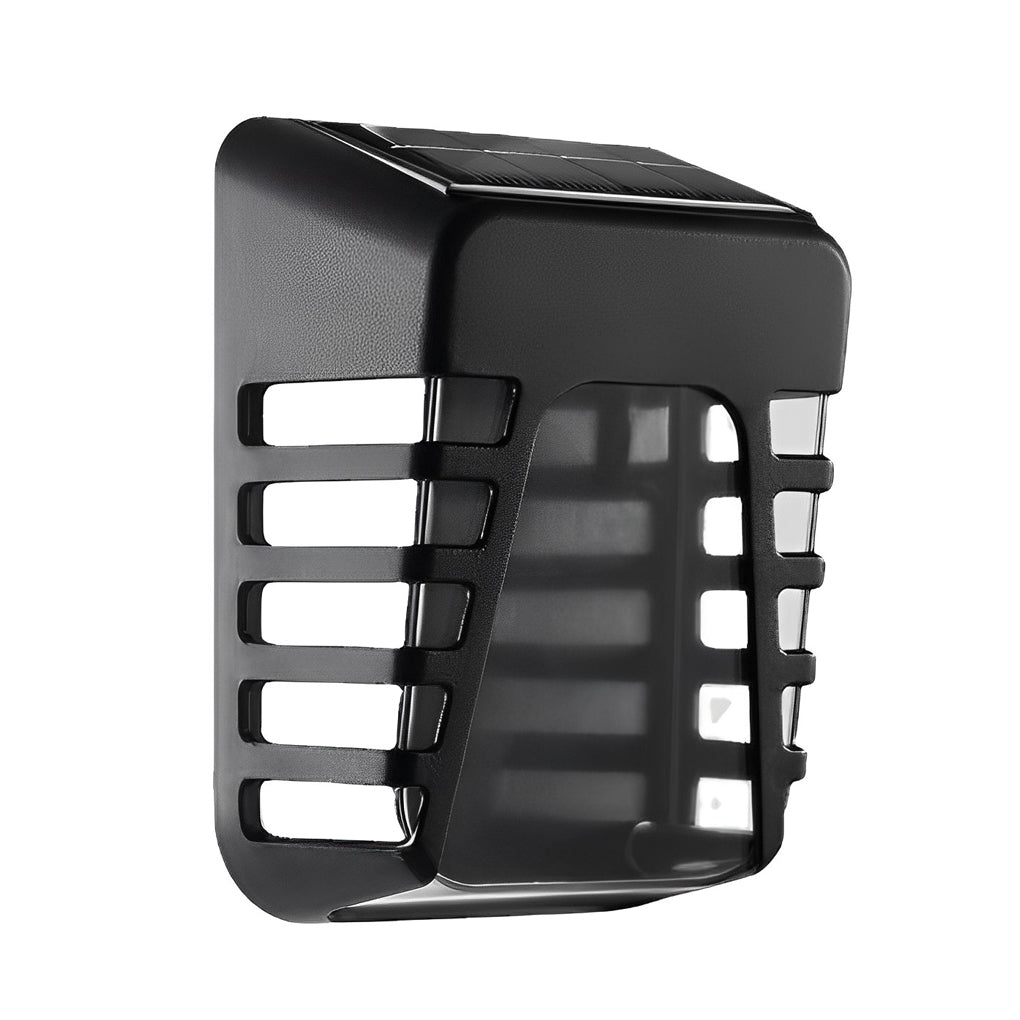 Waterproof Intelligent LED Black Modern Solar Outdoor Wall Lights - Lamp Outdoor