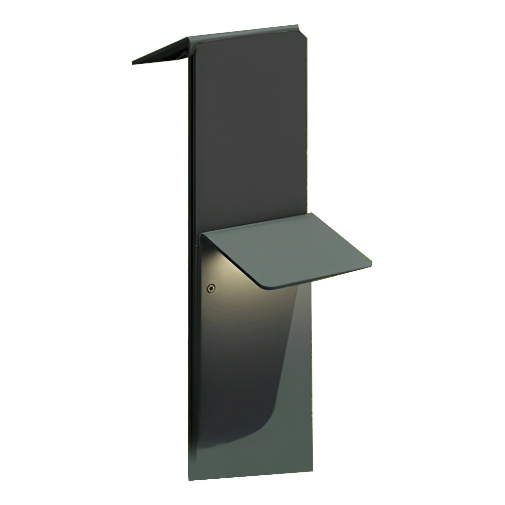Modern Vertical LED Solar Pathway Lights Dual Panel Downlighting Design - Lamp Outdoor