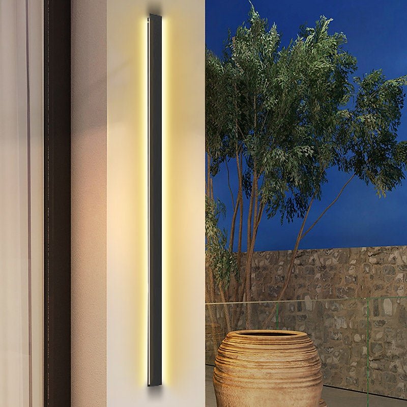 Waterproof Outdoor Long LED Linear Lights Black Modern Outdoor Wall Lighting - Lamp Outdoor