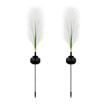2PCS Hairy Reed LED Solar Lawn Lamps - Lamp Outdoor