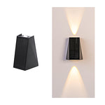 Up and Down Lighting LED Waterproof Black Modern Solar Wall Lights - Lamp Outdoor