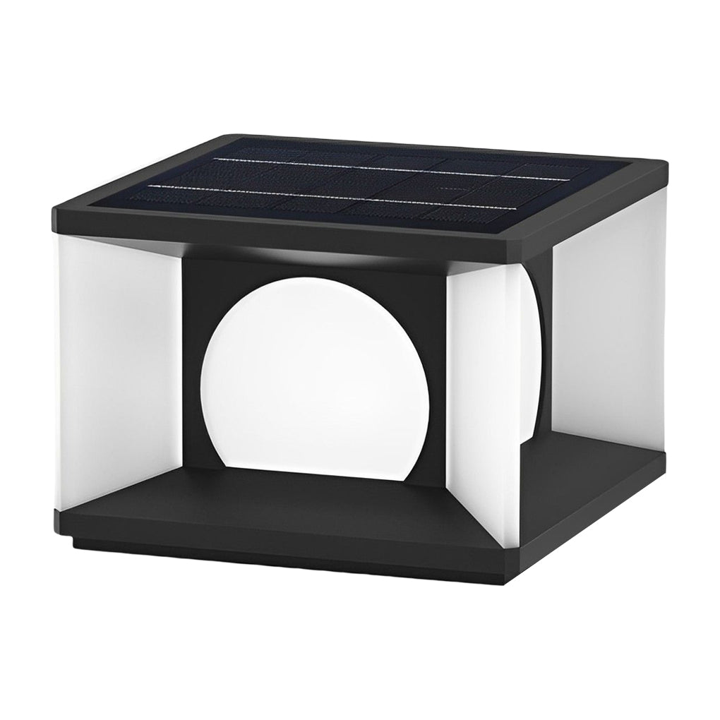Square LED Waterproof Modern Solar Post Caps Lights Deck Post Lights - Lamp Outdoor