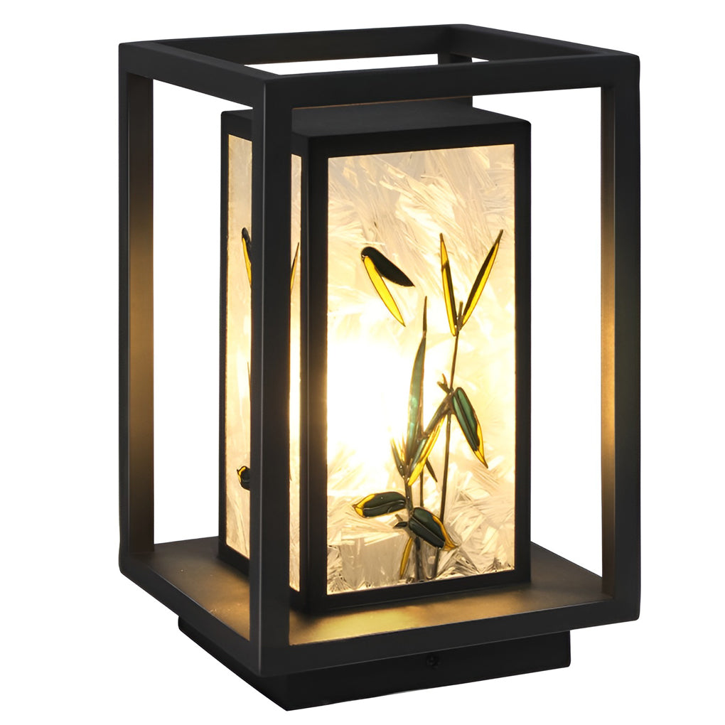 Artistic Solar LED Pathway Lights with Landscape Pattern - Lamp Outdoor