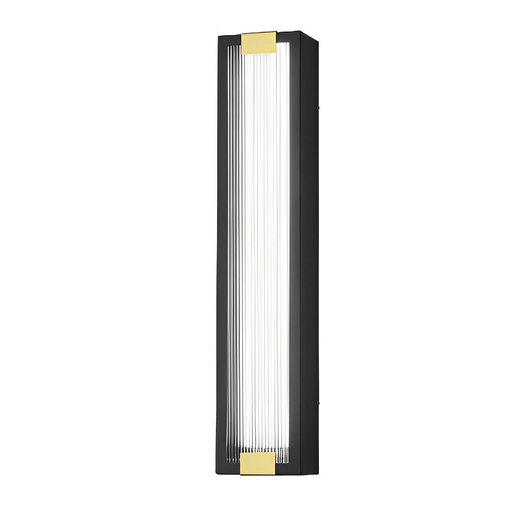 Rectangular Waterproof LED Black Modern Porch Lights Wall Sconces - Lamp Outdoor