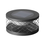 Round Creative Acrylic Waterproof Black Modern Solar Post Caps Lights - Lamp Outdoor