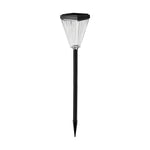 Modern Solar Post Lights Dimmable LED Garden Pathway Lamp with Ripple Lampshade - Lamp Outdoor
