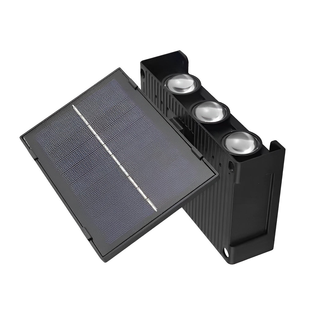 Rectangular Waterproof Up and Down Light LED Modern Solar Wall Lamp - Lamp Outdoor