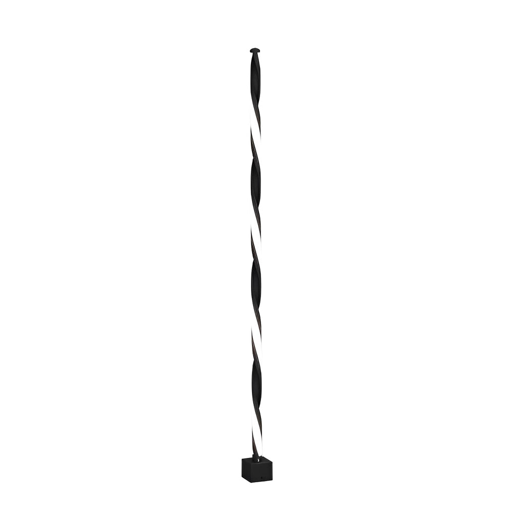 Linear Black LED Solar Powered Path Lamp Minimalist Outdoor Lighting - Lamp Outdoor