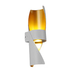 Spiral Exterior Up and Down Wall Lights Outdoor Wall Mounted Light with Gold Interior - Lamp Outdoor