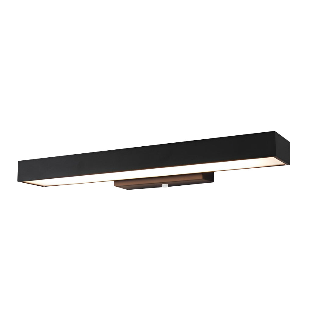 Outdoor Motion Sensor Black Rectangle Wall Light - Lamp Outdoor