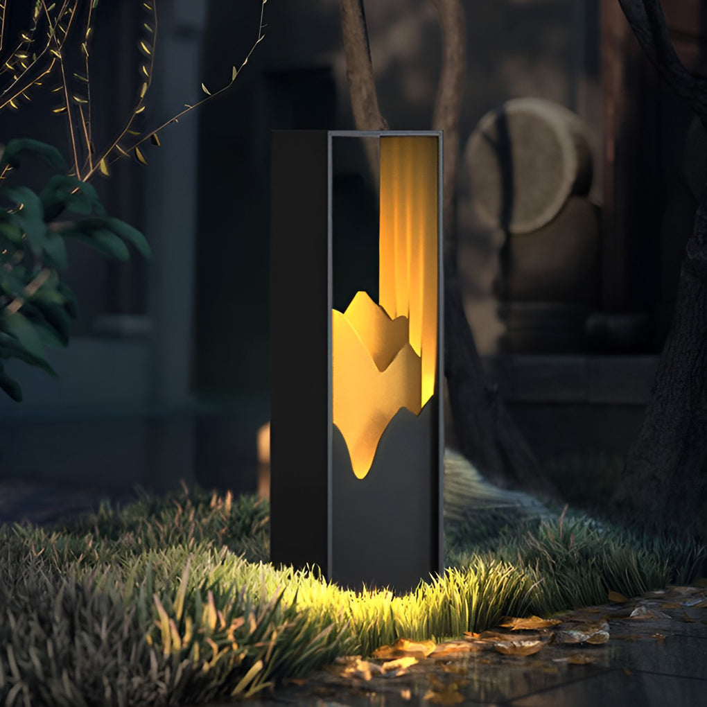 LED Mountain Scenery Path Lights Waterproof Landscape Lighting for Outdoor Elegance - Lamp Outdoor
