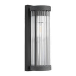 Creative Glass Waterproof LED Black Modern Solar Wall Lamp Exterior Lights - Lamp Outdoor