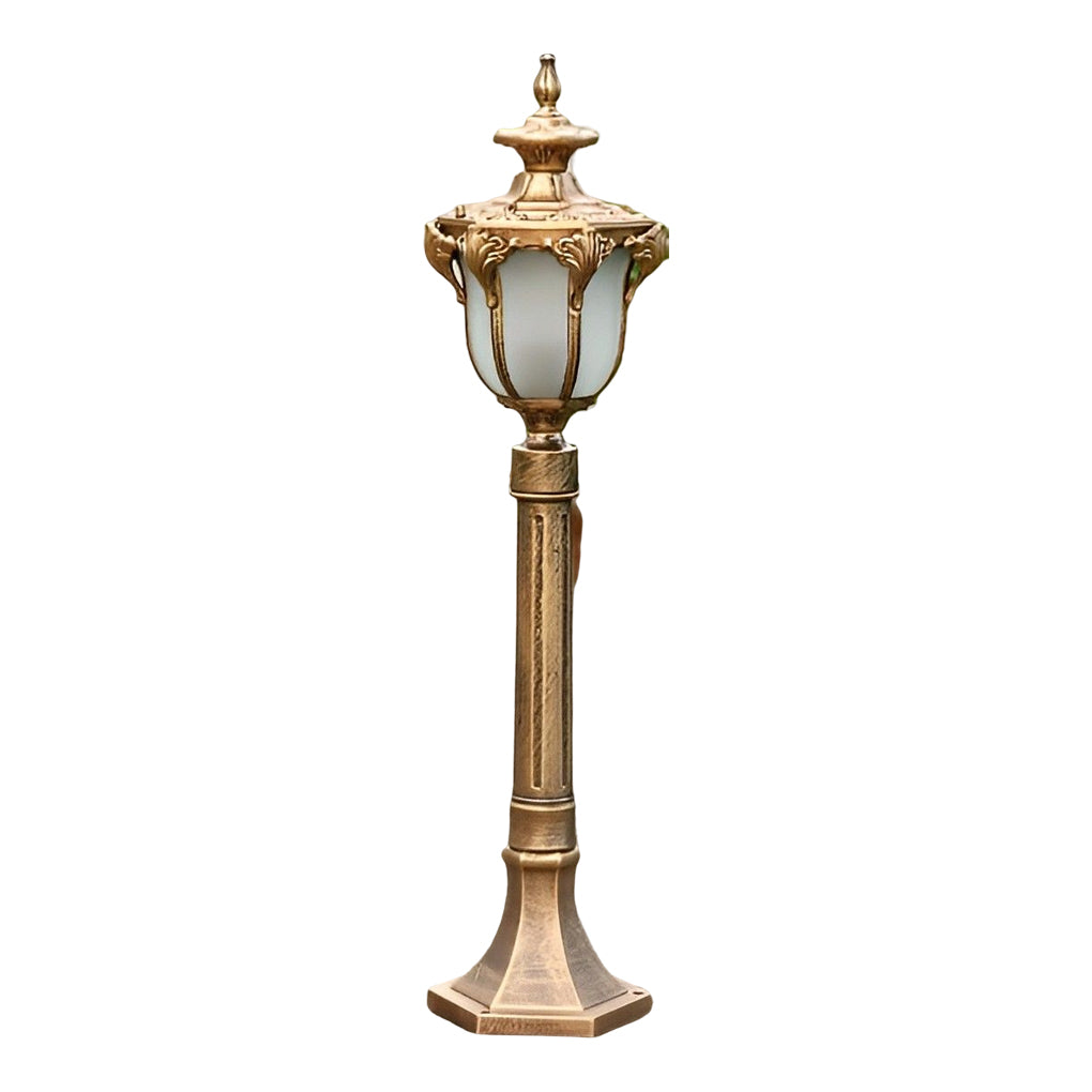 Traditional European-Style LED Outdoor Pathway Lamp Post - Durable & Waterproof - Lamp Outdoor