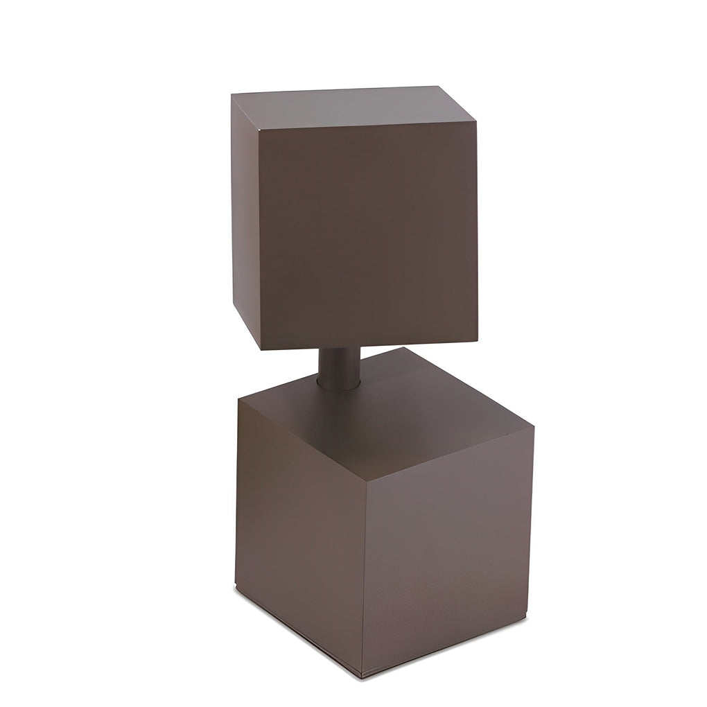Modern Black Geometric Solar Lawn Light Waterproof & LED Illumination - Lamp Outdoor