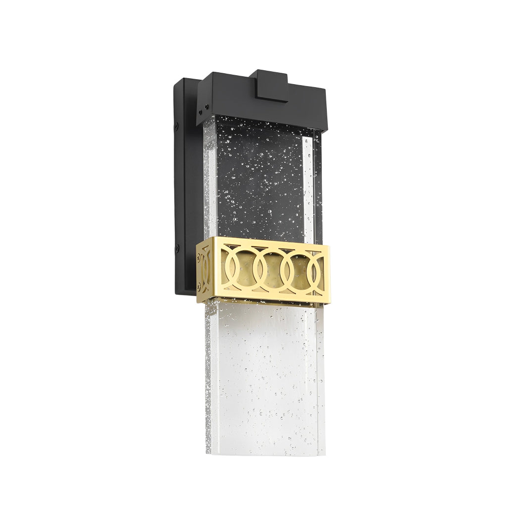 Bubbles Crystal LED Waterproof Black Simple Modern Outdoor Wall Lights - Lamp Outdoor