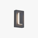 Kasso Modern Square Metal Outdoor Wall Lamp, Dark/Gray Bronze - Lamp Outdoor