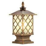 Retro Creative Waterproof Modern Outdoor Fence Post Lights Pillar Lamp - Lamp Outdoor