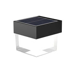 Square Round Waterproof LED Black Minimalist Solar Outdoor Wall Lights - Lamp Outdoor