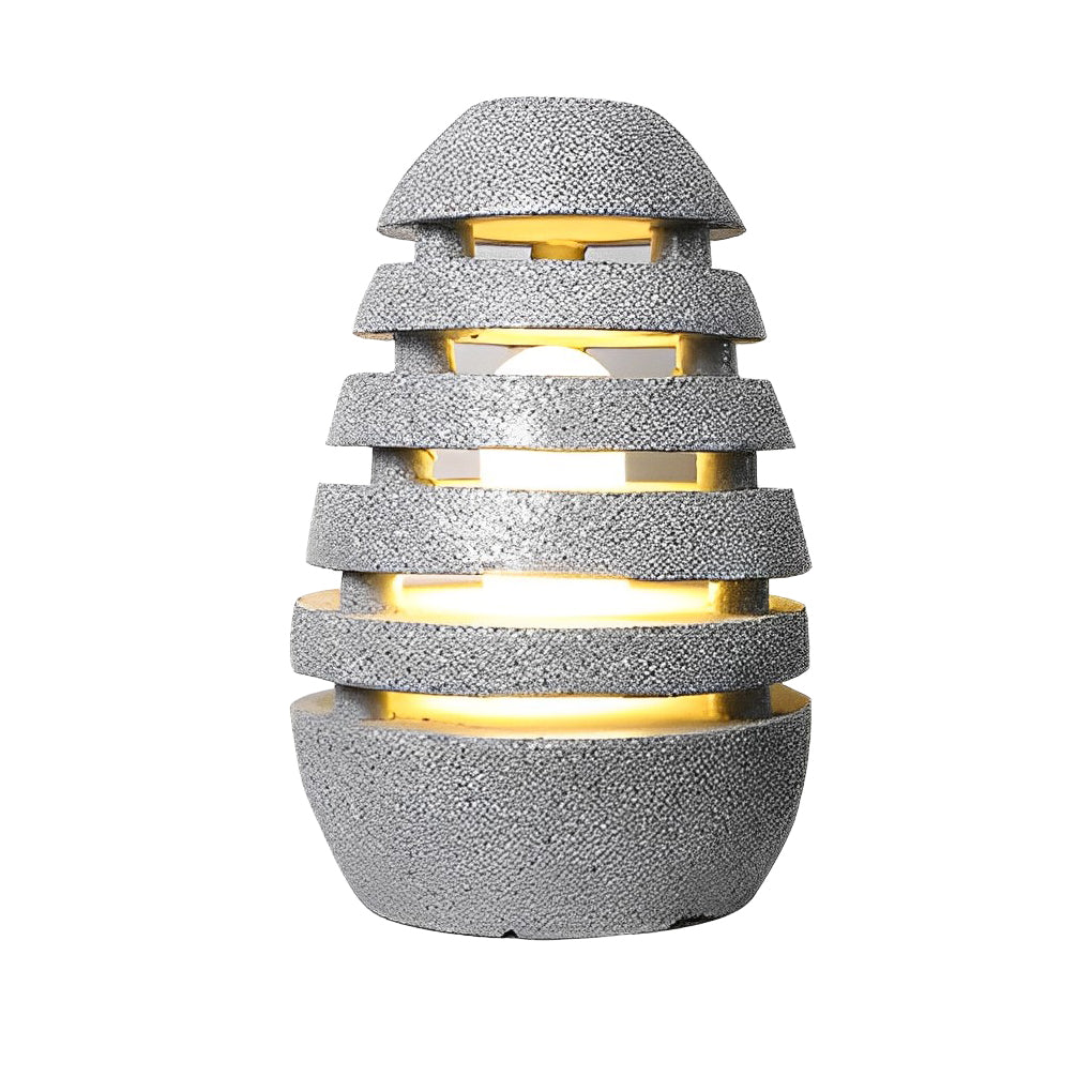 Elegant Egg-Shaped Resin Outdoor LED Lawn Light Waterproof & Modern Lighting - Lamp Outdoor