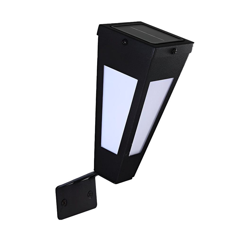 Waterproof Intelligent Metal LED Black Modern Solar Outdoor Wall Light - Lamp Outdoor