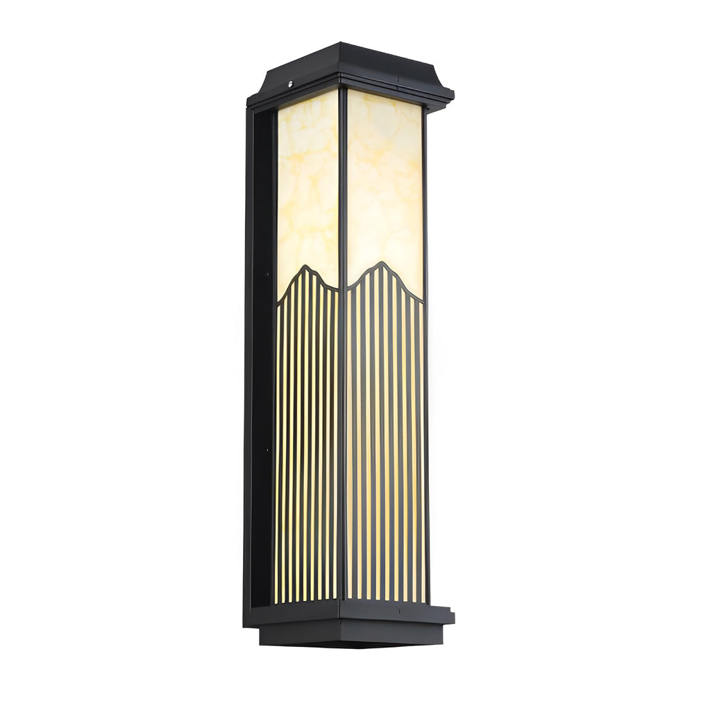 Waterproof Solar Powered Automatic Charging Outdoor Wall Lights with Remote - Lamp Outdoor