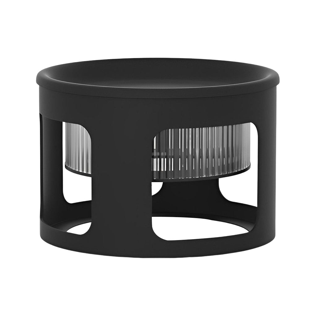 Round Table Lamp with Under-Table Lighting Solar-Powered LED Outdoor Light - Lamp Outdoor