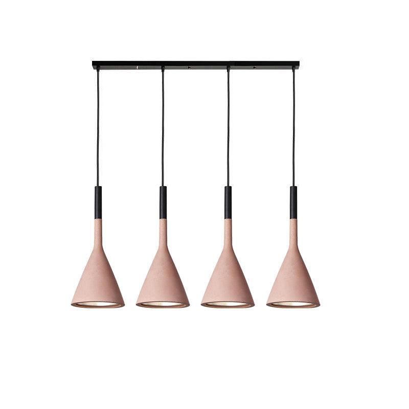 Conical Concrete Pendant Light - Lamp Outdoor