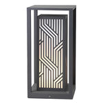 Gray Retro Aesthetic Waterproof LED Outdoor Pathway Cuboid Lantern - Lamp Outdoor