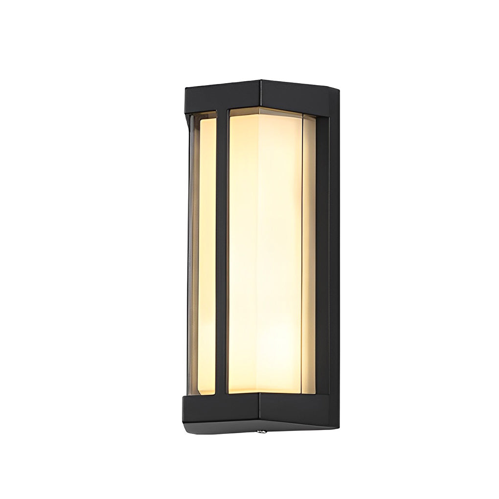 Waterproof Double Acrylic Shade LED Black Modern Outdoor Wall Lights - Lamp Outdoor