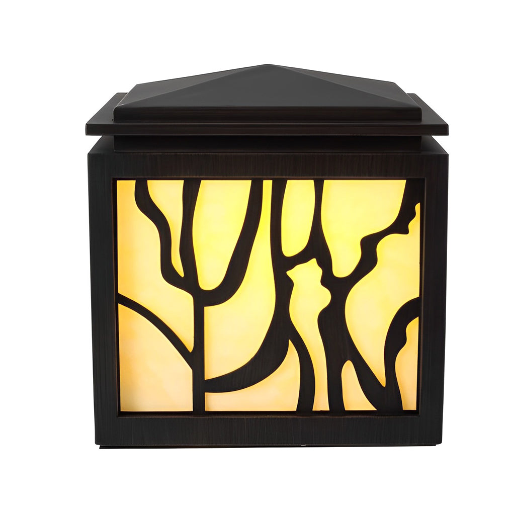 Rustic Creative Waterproof LED Black Retro Outdoor Fence Post Lights - Lamp Outdoor