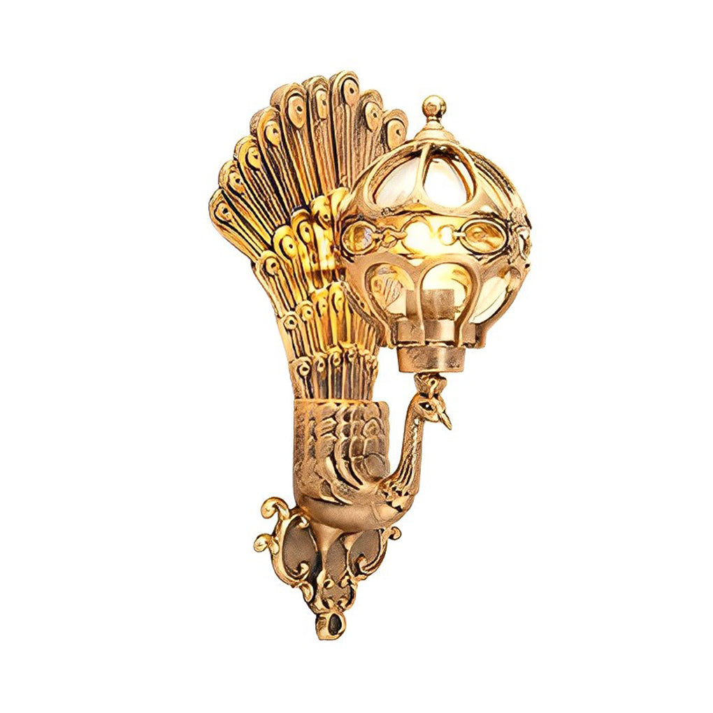 Waterproof Retro Peacocks Aluminum European Style Outdoor Wall Light - Lamp Outdoor