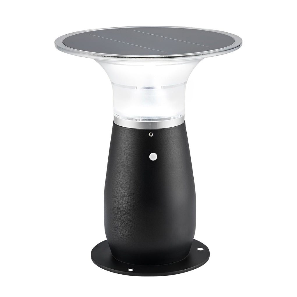 Efficient 3.5W Solar LED Path Downlights 360° Modern Black Landscape Lighting - Lamp Outdoor