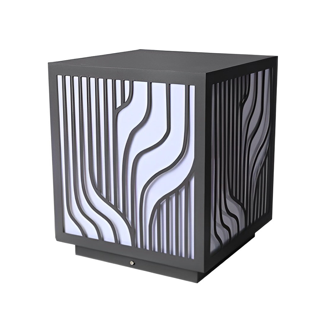 Square Creative LED Waterproof Modern Outdoor Fence Post Lights Pillar Light - Lamp Outdoor