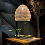 Lian Rattan Bamboo Lampshade Hand Knitted Pendant Light - Lamp Outdoor