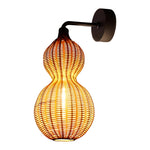 Woven Rattan Gourd Hanging Lamp Outdoor Pendant Light for Patio - Lamp Outdoor